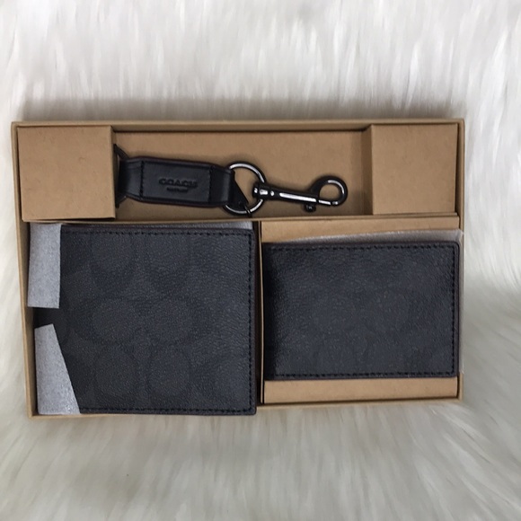 Coach Boxed 3 In 1 Wallet Gift Set In Signature Canvas - Picture 5 of 12